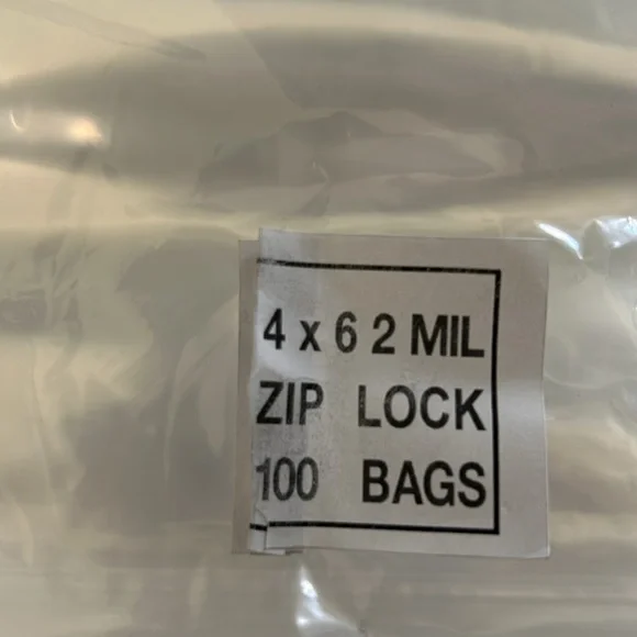 (100) 4X6 Clear Zip Lock Bags - Picture 2 of 5